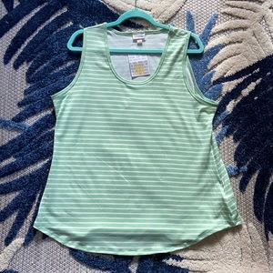 Light green striped LuLaRoe tank top NWT (tags). 3XL.